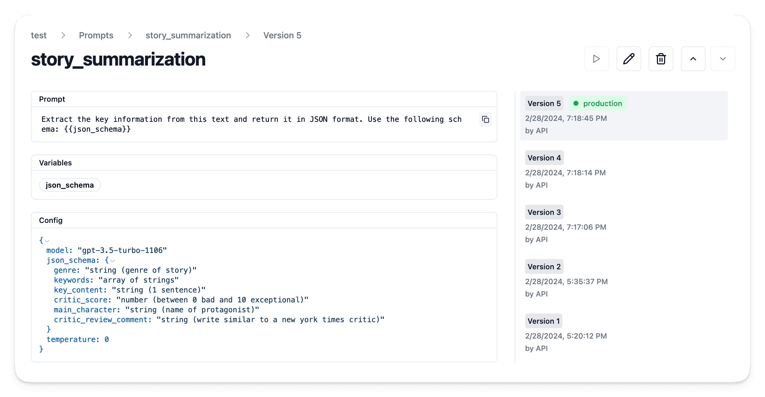 Langfuse Prompt Management